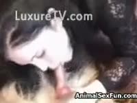 Just 18 brunette teen hair trying Zoophilia animal sex out - Zoophilia  